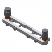 25LG Lateral Guide Assy. For #25-1BSE Truck-Zinc