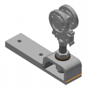  Two Wheel Ball Bearing Truck with Top Plate