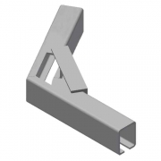 5442CX60 60 Deg. 6"R Curve Assy. (nonhanded)-Ptd. Tan