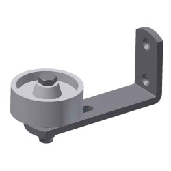  Stay Roller, Wall Mounted For Doors 1-1/2" to 2-3/4" Thick