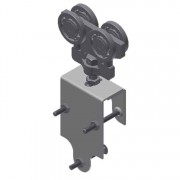 5B-2615H 4 Wheel Hanger, 1-1/2"to 2-1/4"-Ptd.