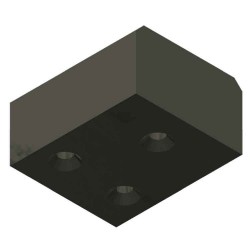 61TG-3.3125-TS Track Mounted Stop Block-UHMW