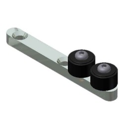  Concealed Stay Roller, 2 Wheel
