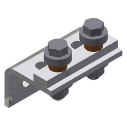 CRS20X12-Z Wall Mounted Concealed Stay DOUBLE Roller-Zinc