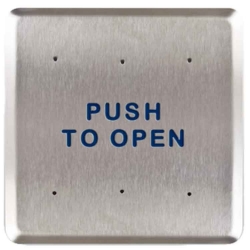  Push Plate - "Push To Open"
