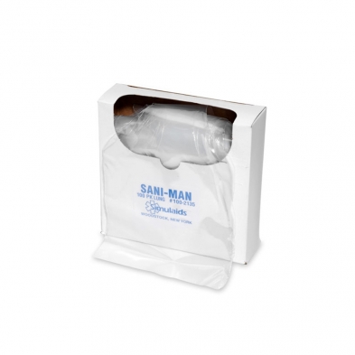 10-230 Simulaids® Sani-Man Face Shield/Lung Bags - 100 Pack