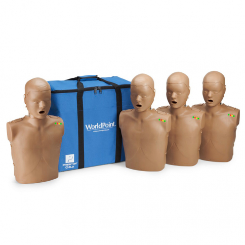 10-361 Prestan® Child Manikin with CPR Monitor - Dark Skin - 4 Pack