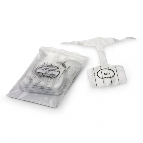 10-446 Prestan® Infant Face Shield/Lung Bags - 50 Pack