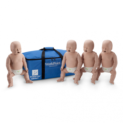10-448 Prestan® Infant Manikin with CPR Monitor - Medium Skin - 4 Pack