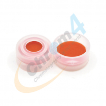 C240-11 11mm Clear Snap Cap, PTFE/Red Rubber