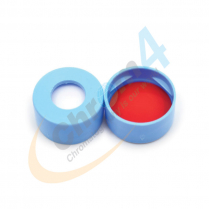 C250BS-11 11mm Blue Snap Cap, Red PTFE/White Silicone 0.04"