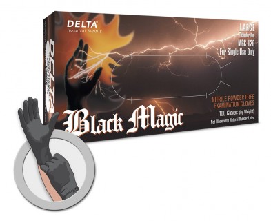  Black Magic 6 Mil Black Nitrile Exam Glove