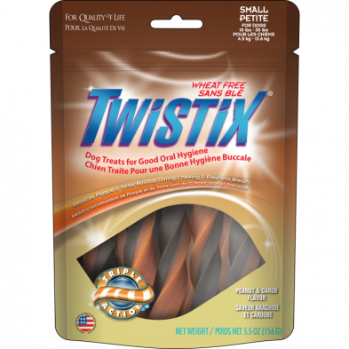14034 TWISTIX Peanut & Carob Flavor Small 156g