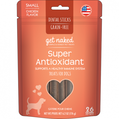 14150 GET Naked GF Super Antioxidant Dental Sticks SML - 176g