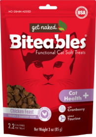 14173 GET Naked Cat Health Plus Biteables Soft Treats 85g