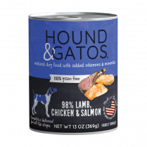 15629 Hound & Gatos Dog Lamb, Salmon,Chix 12/13oz