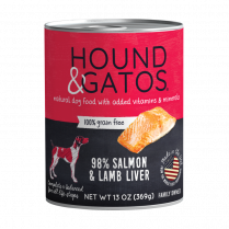 15632 Hound & Gatos Dog Salmon 12/13oz