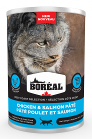 32271 BOREAL West Coast Cat- Chicken and Salmon Pate 12/400g