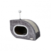 35164 BUDZ Snail Cat Shelter and Scratch Box Gray