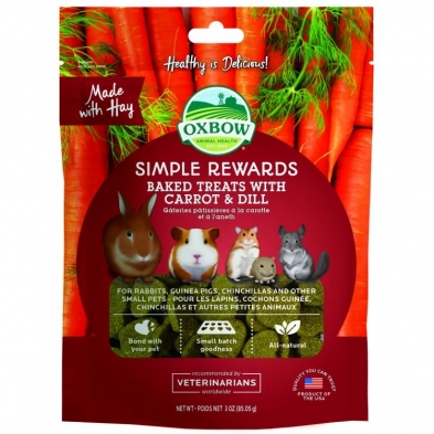 42391 OXBOW Simple Rewards Baked Treats with Carrot & Dill 85g