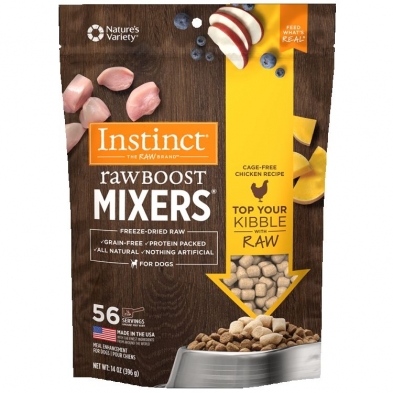 61751 INSTINCT Dog Raw Boost Raw Mixers  Chicken Recipe  397g.