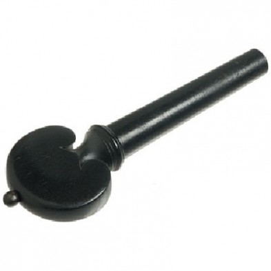 13100 VIOLIN PEG, HEART SHAPE, EBONY, BLACK TRIM