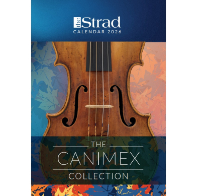 3343 STRAD CALENDAR, 2026, THE CANIMEX COLLECTION