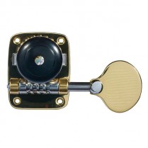 6106 BASS MACHINES, EBONY PIN W/DOT, BRASS, FOUR STRING