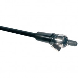 6432 BASS ENDPIN, EBONY PLUG, BLACK TUBE 16MM, 29/32MM