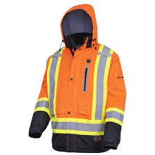  5407 Heated Insulated Safety Jacket - Hi-Viz Orange