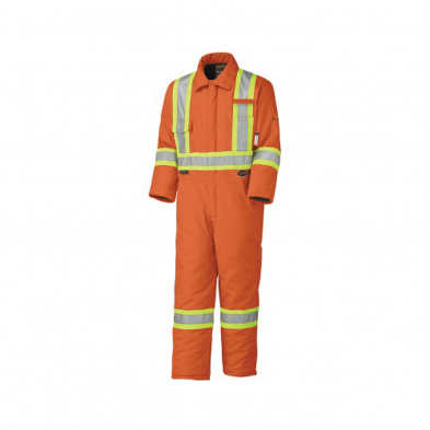 165-5532AORNGMED 5532A QUILTED FR SFTY COVERALL,ORNG,MED