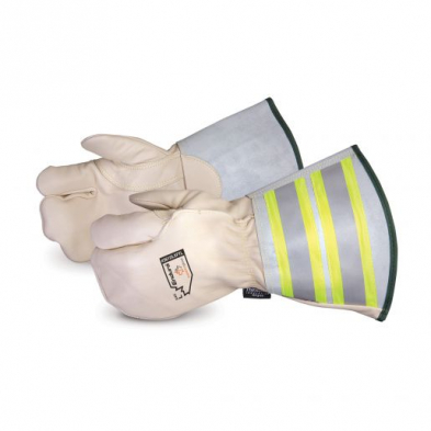  Deluxe Winter One-Finger Lineman Mitt with 6" Reflective Gauntlet Cuff Lined