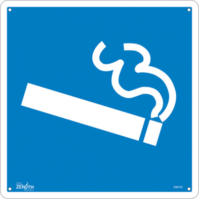 SAS-SGN145 SGN145 Smoking Section CSA Safety Sign, 12" x 12"Plastic PIC