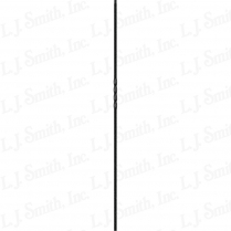 LI-WAVE44 1//2 Solid Square Iron Wave Baluster