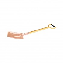 HT-A-919-810-04A Non Sparking Shovel Square Point 39" Wooden Handle Al-Cu