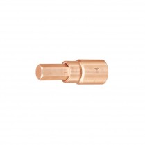 HT-B-911-1AA-10B Non Sparking Internal Hex Bit Socket 10 mm 3/8" Drive BeCu