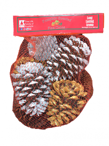 212-MSC-016 Single Scented Painted Pine Cones - Cinnamon