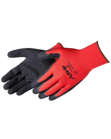 225-SFG-4779RDL A-Grip red/black latex coated gloves, large