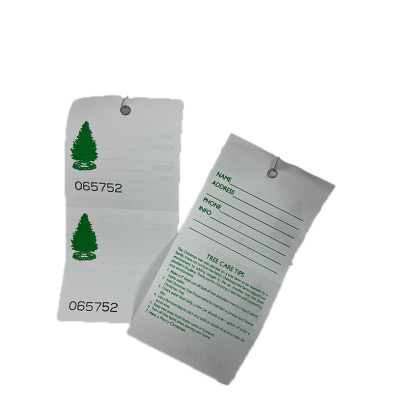 225-TAG-60123 Weather proof, 2 part tree tag w/wire, 100/bundle