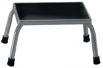 116460 STOOL STEP ON BLACK RUBBER TOP