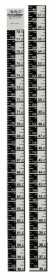 420991004 HEIGHT ROD, ADHESIVE BACK 78" OR 92CM