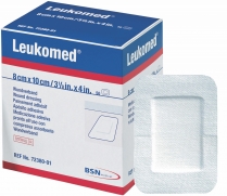 BSN7238000 LEUKO DRESSING STERILE W/PAD 7.2X5CM