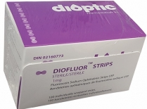 DR2DIOF DIOPTIC-DIOFLUOR STRIPS FLUORESCEIN SODIUM 1.0MG-100