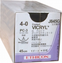 J422H SUTURE COATED VICRYL 4-0 BRAIDED 27" W/FS-2 NDLE