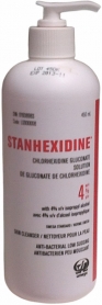 L0000008 STANHEXIDINE 4% W/ 4% ALCOHOL LOW SUDSING SKIN CLEANSER 450M