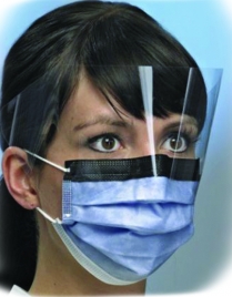 PG41573 MASK FACE PROCEDURE PRIMAGARD160 VISOR/ANTI-FOG/GLARE INDIGO