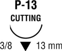 SC5690G SUTURE CAPROSYN 4-0 MONOFIL 18" 13MM 3/8 CIRCLE REV CUT