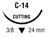 SG810 SUTURE PLAIN GUT 3-0 C-14 24MM, 3/8 CIRCLE 30" COVIDIEN