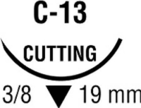 SG820 SUTURE PLAIN GUT 5-0 30" C13 NEEDLE