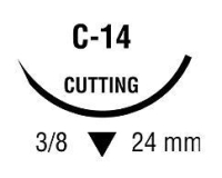 SG823 SUTURE PLAIN GUT 2-0 C14 24MM, 3/8 CIRCLE 30" COVIDIEN